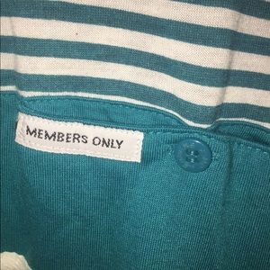 80s Members Only Blue Tee Vintage